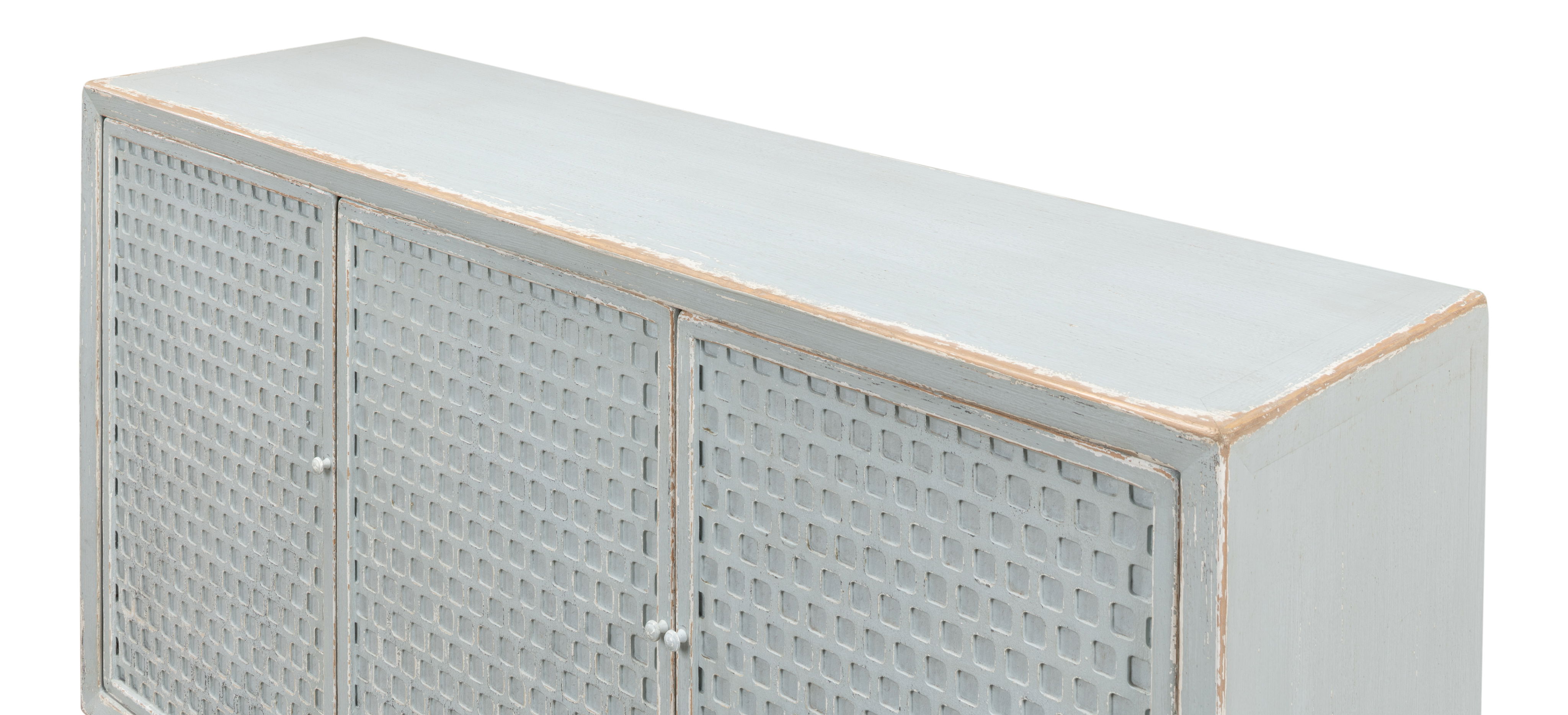 Honeycomb Front Sideboard, Cabinets & Sideboard by Sarreid, 67" length x 18" width x 35" height View 10