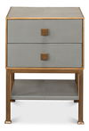 Gillian Two Drawer Nightstand, Storm Gry thumbnail 14