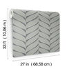 Luminous Leaves Charcoal & Silver Wallpaper thumbnail 8