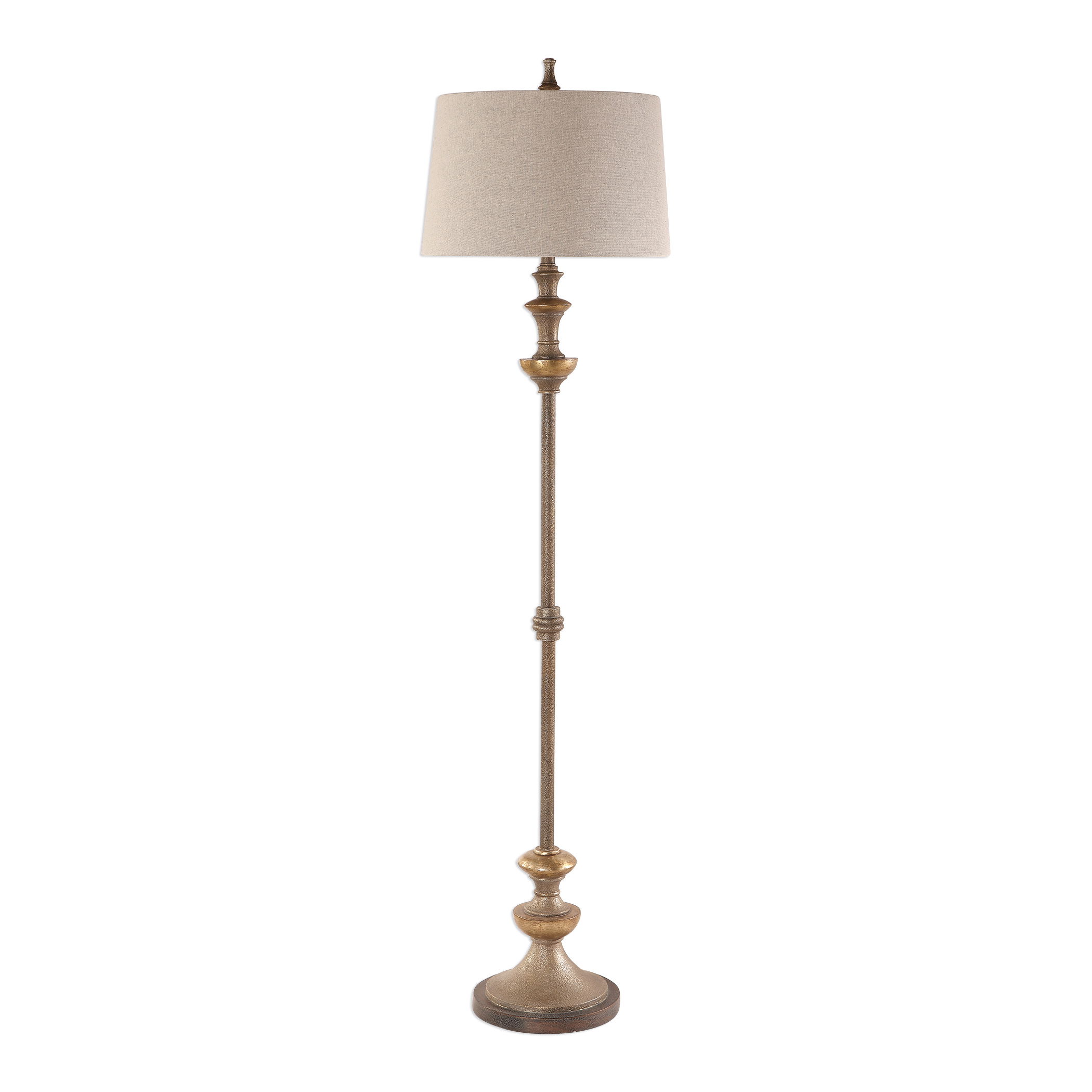 Vetralla Silver Bronze Floor Lamp large image 