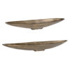 River Run Antique Brass Bowls Set/2, Decorative Tray by Uttermost, 31" width x 3.5" height x 5.5" depth thumbnail 3