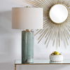 Callais Crackled Aqua Table Lamp thumbnail 3
