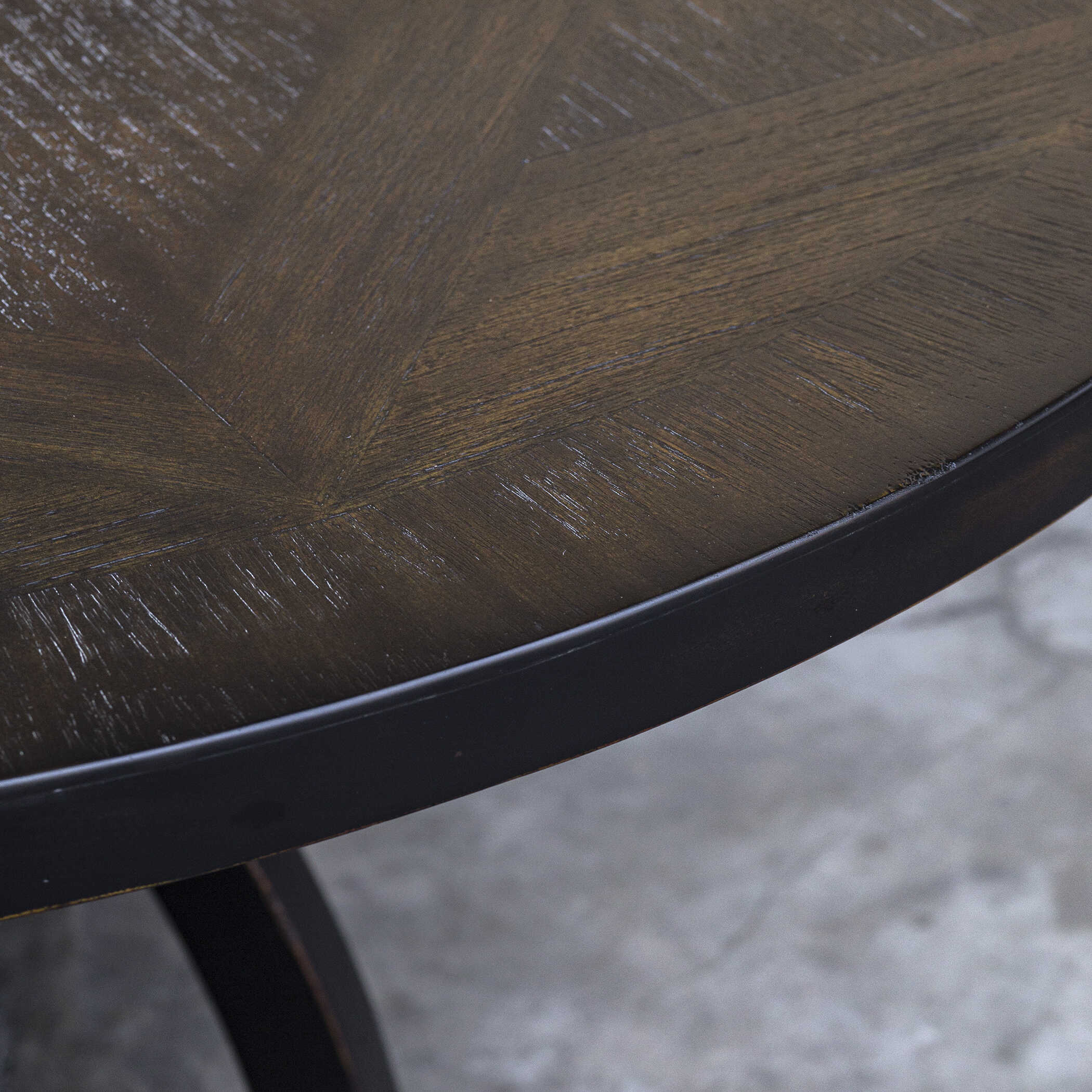 Maiva Round Black Dining Table large image 