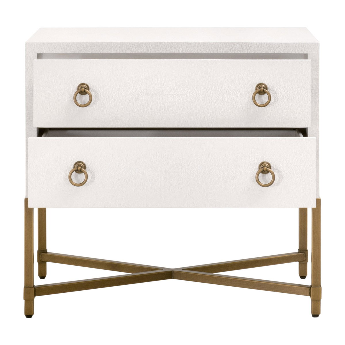 Strand Shagreen 2-Drawer Nightstand, by Essentials for Living, 32" width x 30" height x 19" depth View 2