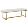 Midas Antique Gold Bench, Dining Chair by Uttermost, 60" width x 19.5" height x 18" depth thumbnail 5