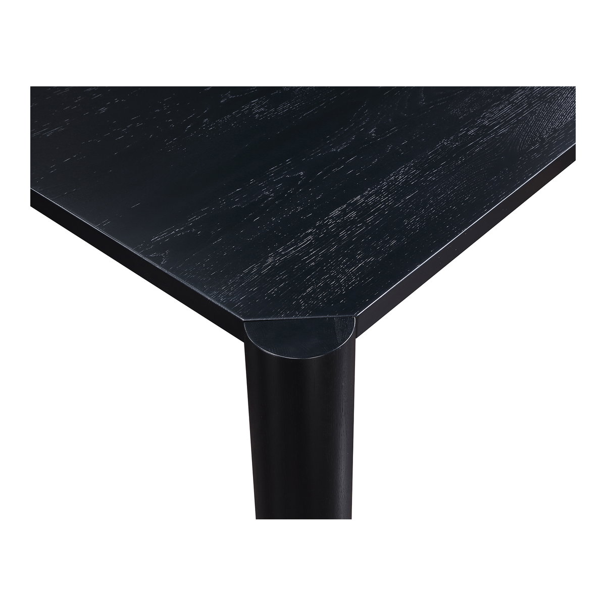 Post Large Dining Table Black, by Moe's Home, 96" width x 29" height x 39" depth View 4