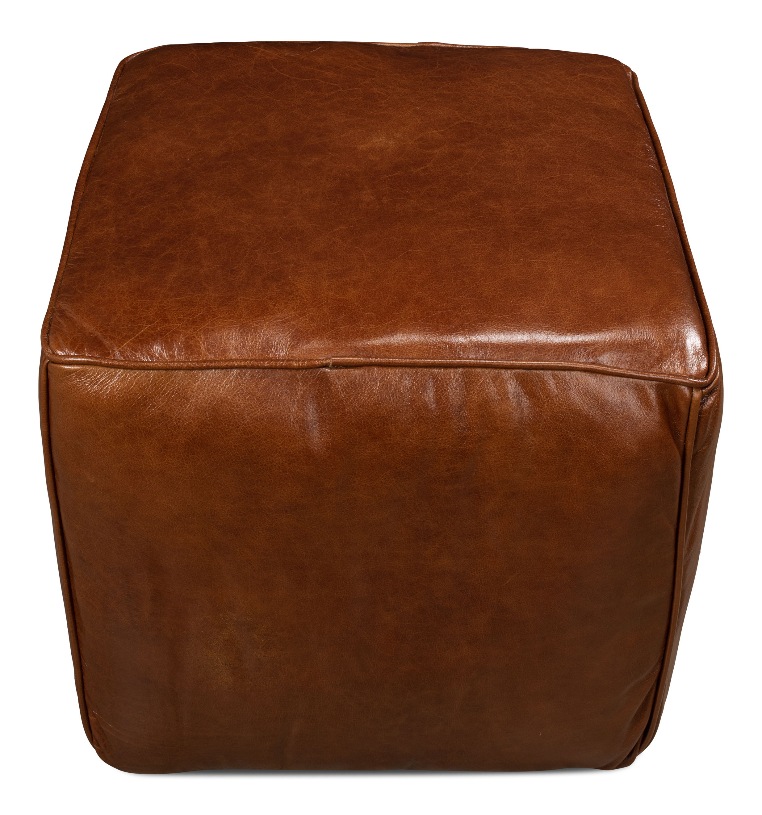 Leather Sitting Cube large image 