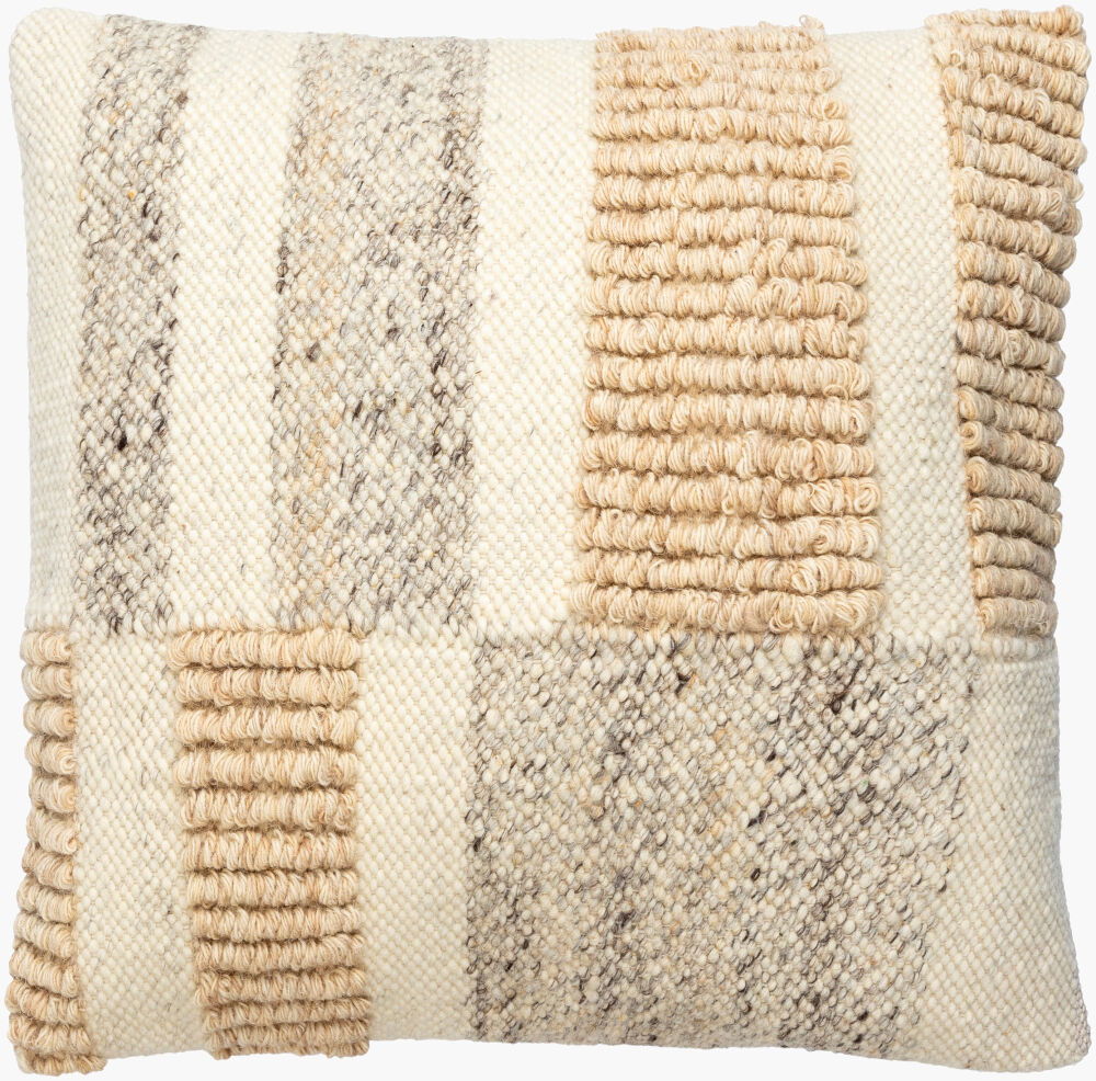 Sand Dunes Accent Pillow Poly, Decorative Pillow by Surya, 22" length x 22" width