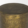 Rosh Textured Gold Metal with Acid Wash  Accent Table, Side & End Table by Mercana, 12" length x 12" width x 18" height thumbnail 7