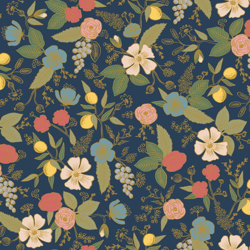 Colette Navy Peel & Stick Wallpaper