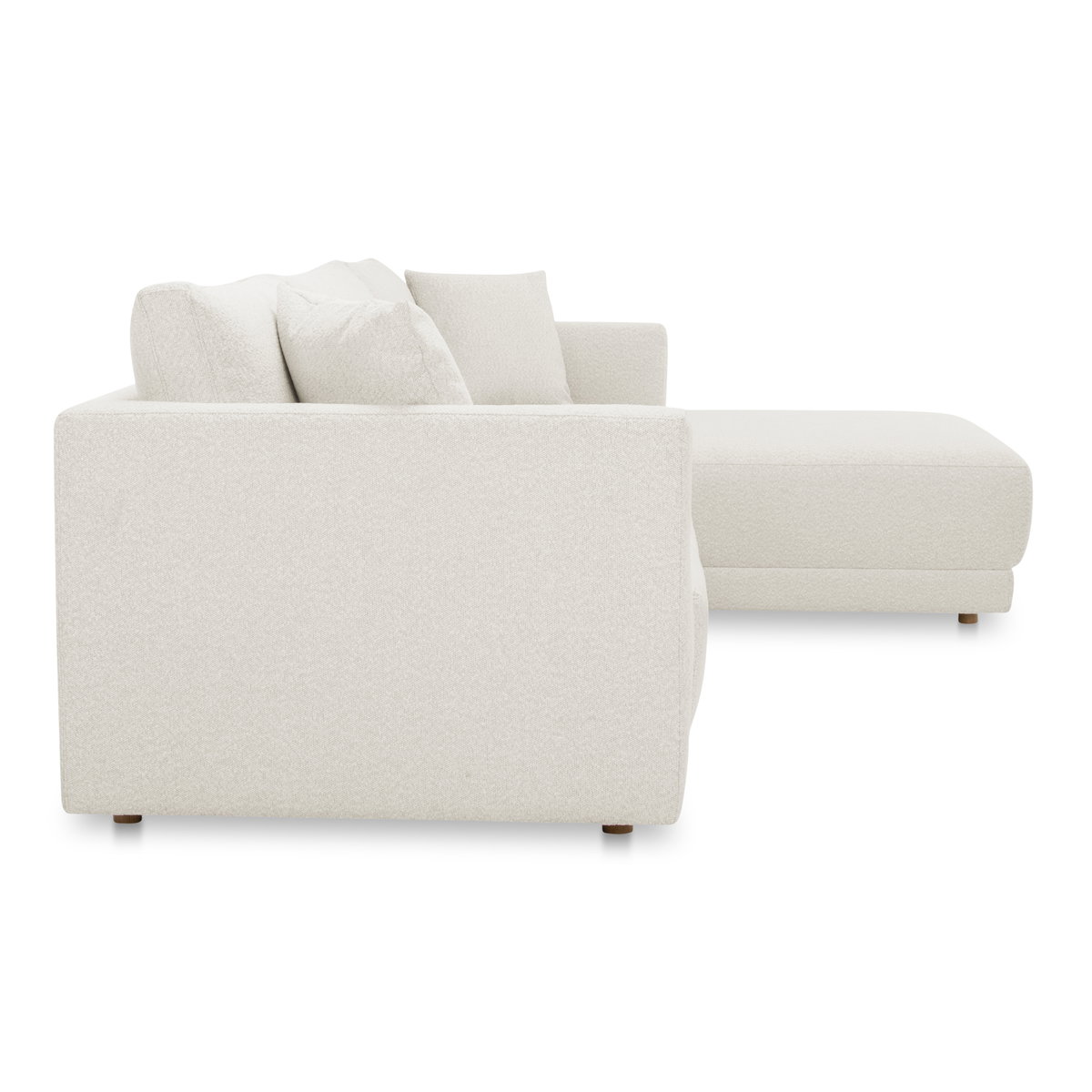 Bryn Sectional Right Oyster, Sectional Sofa by Moe's Home, 115.5" width x 31.5" height x 70.5" depth View 3