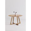 Godenza Round Dining Table Oak, by Moe's Home, 47.25" width x 29.5" height x 47.25" depth thumbnail 6