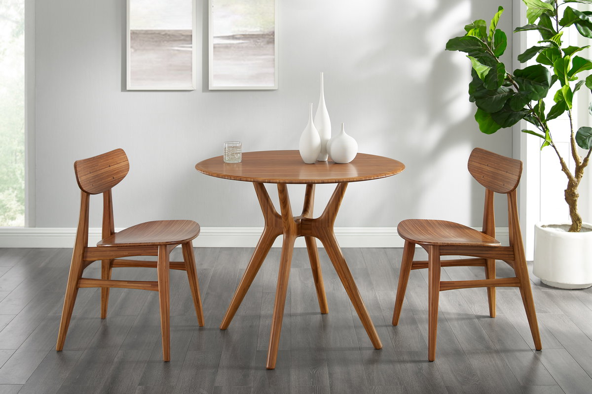 Sitka 36' Round Dining Table, Amber, by Greenington, 36" length x 36" width x 29.5" height View 8