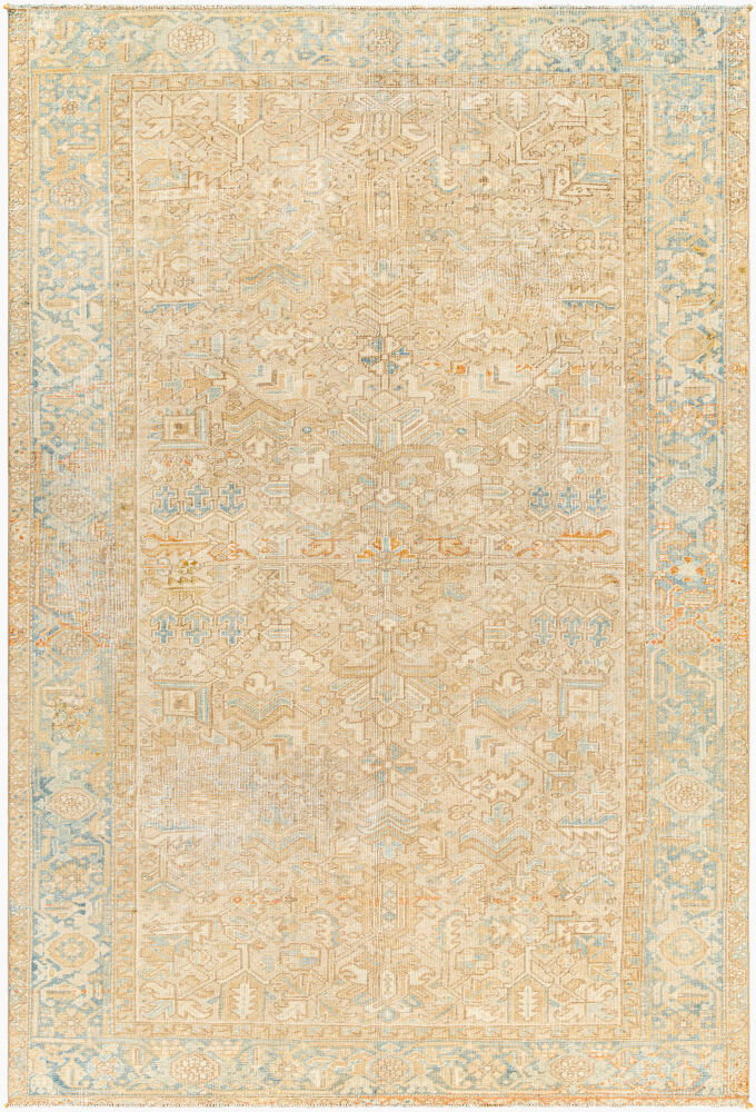 Antique One of a Kind Handmade Rug, by Surya, 10'9" length x 7' width