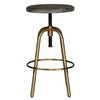 Revolve Brass Counter Stool, Counter & Bar Stool by Uttermost, 17" width x 24" height x 17" depth thumbnail 4