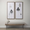 Colburne Cream Fabric with Brown Wood Bench thumbnail 1