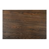 Joel Dining Table Dark Brown, by Moe's Home, 60" width x 30" height x 60" depth thumbnail 7