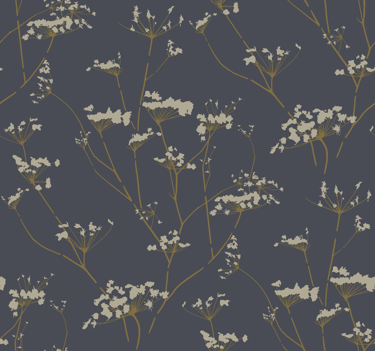 Enchanted Blue Wallpaper, by York Wall, 27' length x 2'3" width x 0.02" depth