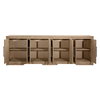 Delacruz Sideboard Natural, Sideboards & Buffet by Dovetail, 106.2" width x 36.5" height x 18.8" depth thumbnail 5