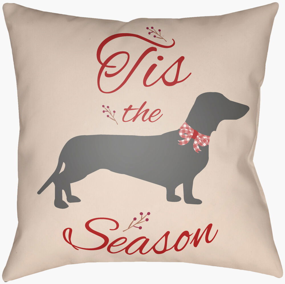 Holiday Home Accent Pillow, Decorative Pillow by Surya, 16" length x 16" width