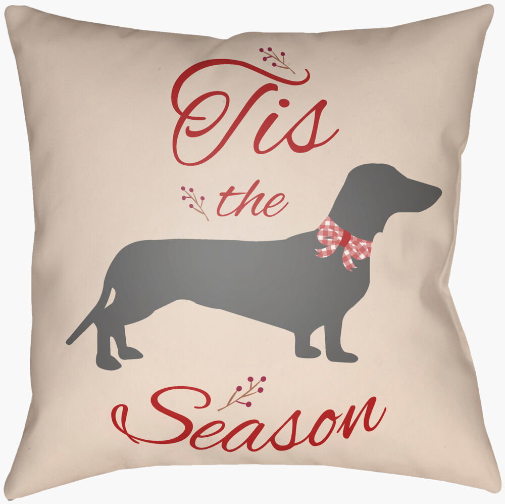 Holiday Home Accent Pillow, Decorative Pillow by Surya, 18" length x 18" width