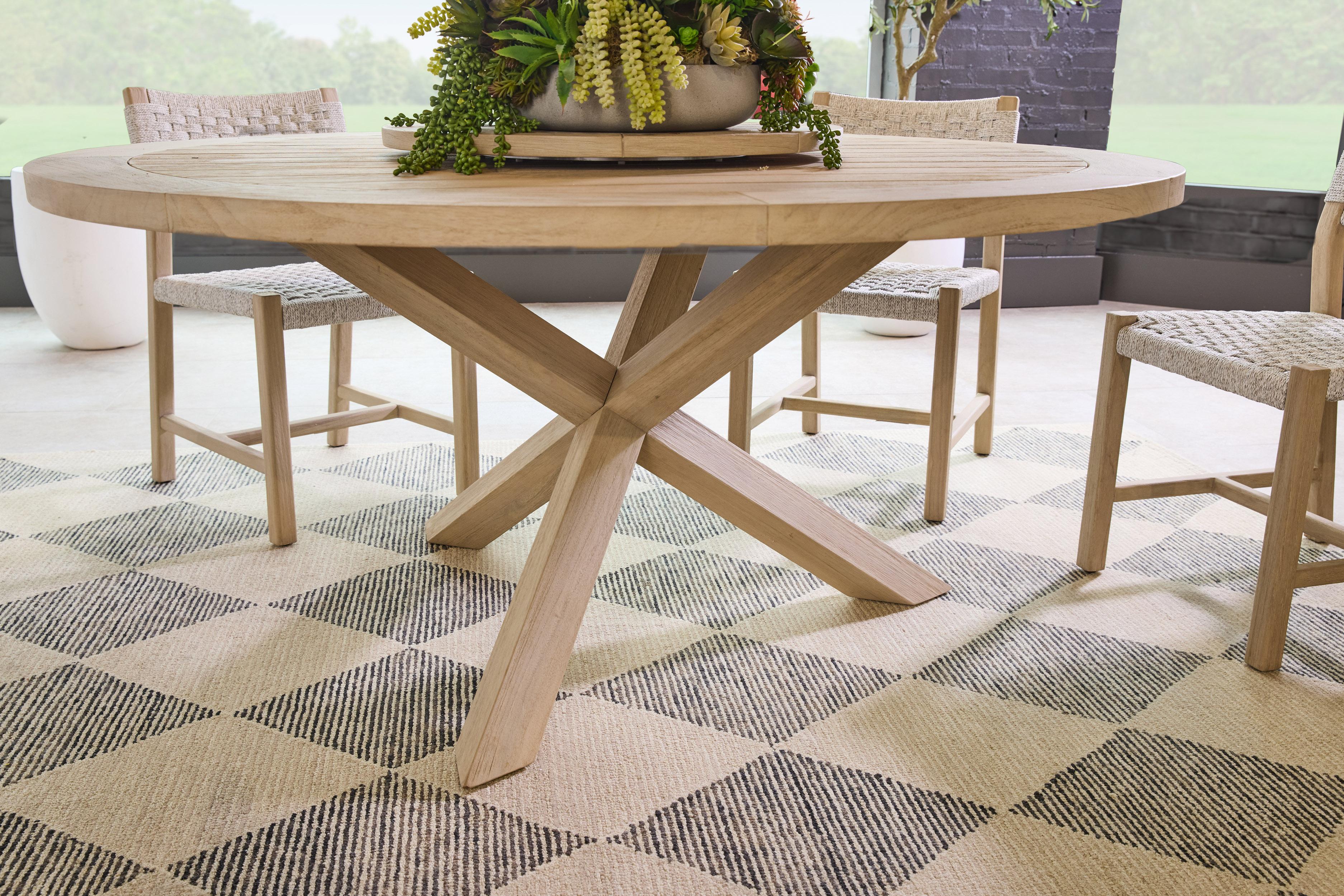 Boca Outdoor 63' Round Dining Table, by Essentials for Living, 63" width x 29.5" height x 63" depth View 10