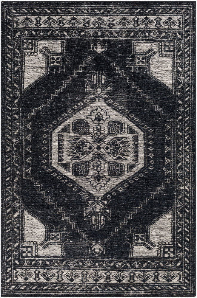 Zahra Handmade Rug, by Surya, 1'6" length x 1'6" width