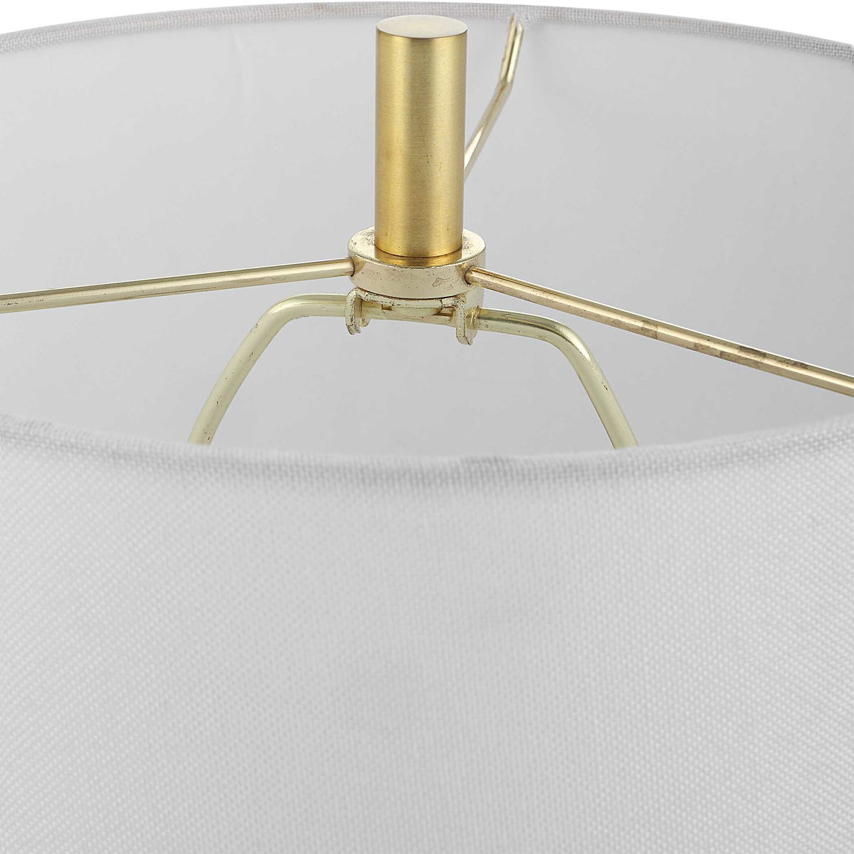 Turret Gold Buffet Lamp, Table Lamp by Uttermost, 10" width x 29.5" height x 10" depth View 7