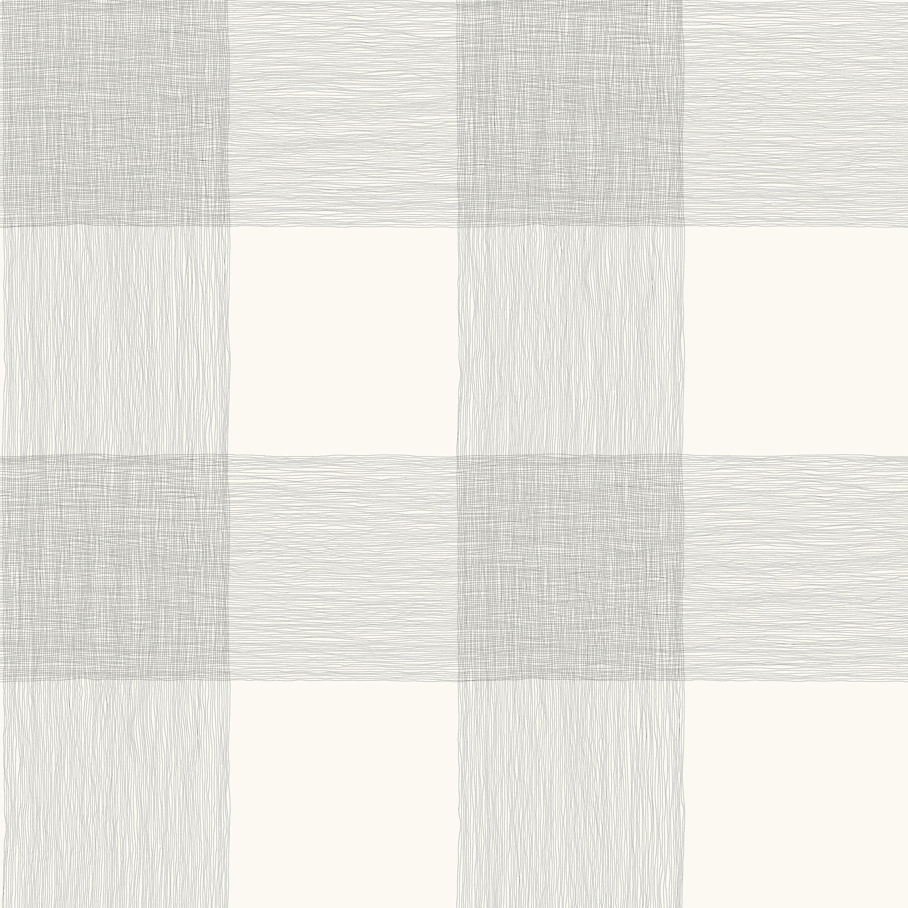 Magnolia Home Common Thread Black & White Peel & Stick Wallpaper, by York Wall, 20' length x 1'8.5" width x 0.02" depth View 1