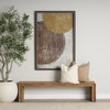 Jacklyn 22x22 Brown Linen Square Decorative Pillow Cover, by Mercana, 22" length x 22" width x 0.2" height thumbnail 4