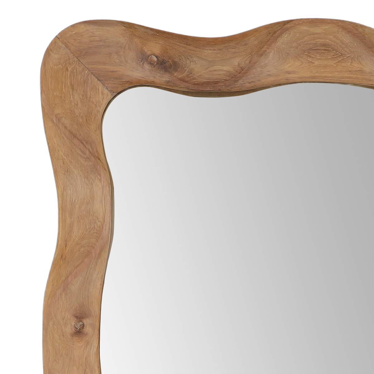 Adriana Mirror Natural, Floor Mirror by Dovetail, 47" width x 78.8" height x 1.55" depth View 2