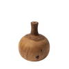 Afra Small Solid Wood Vase Shaped Decorative Object, by Mercana, 5.75" length x 5.75" width x 7" height thumbnail 6