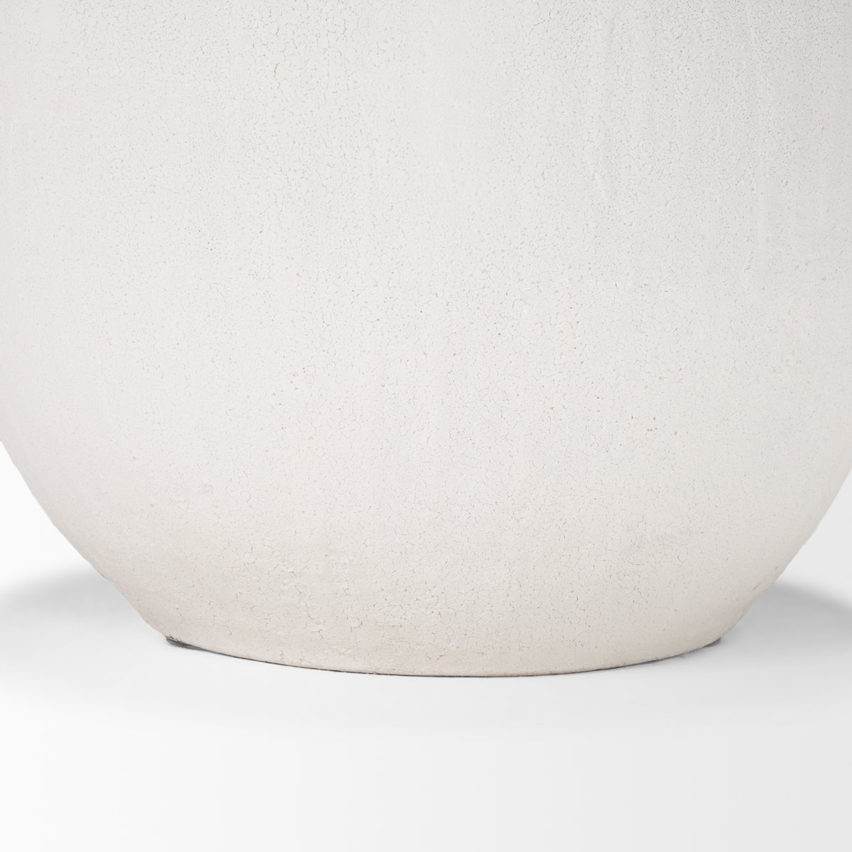Karakum I Short White Textured Ceramic Vase, by Mercana, 20.5" length x 20.47" width x 23.23" height View 8