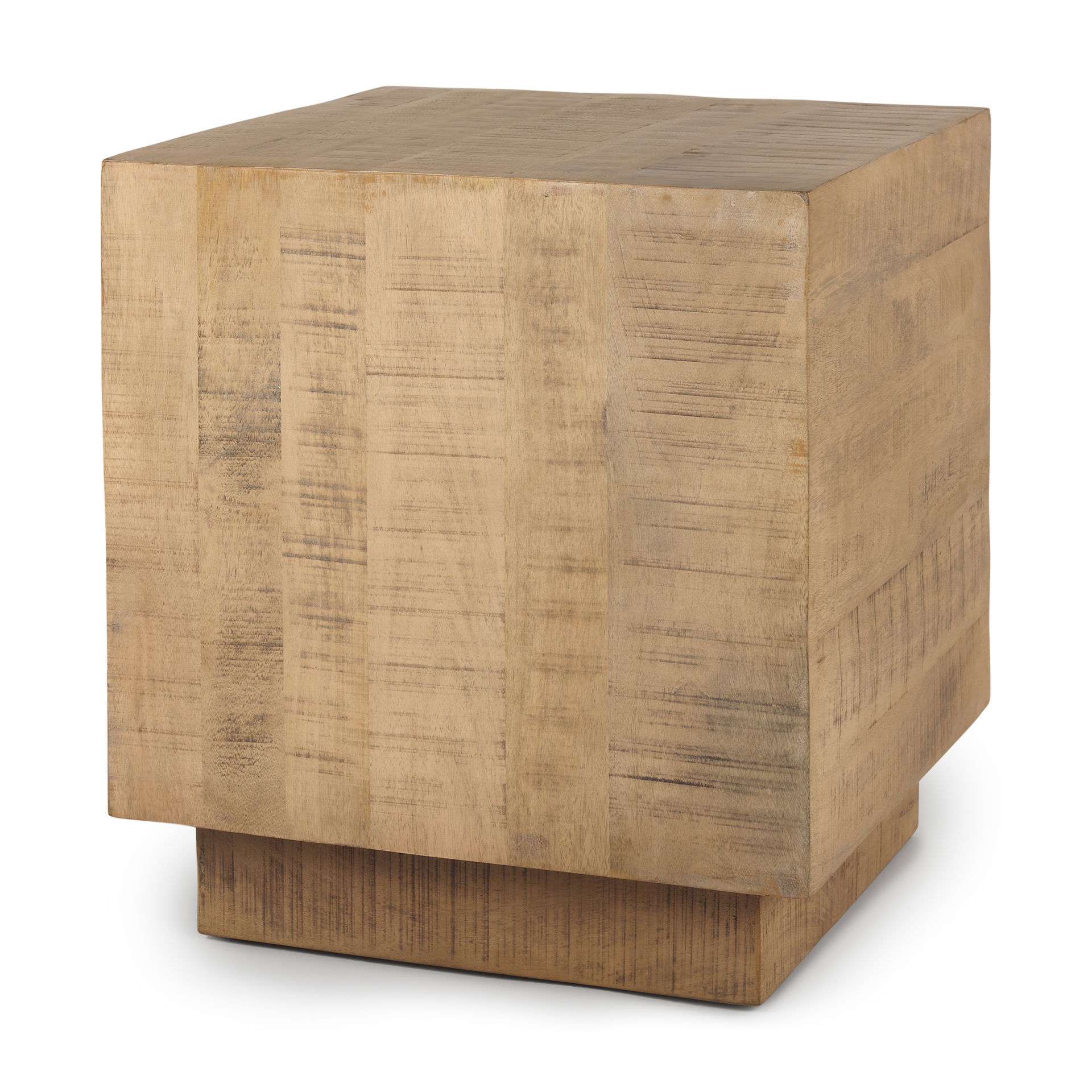 Hayden Light Brown Wood End/Side Table large image 