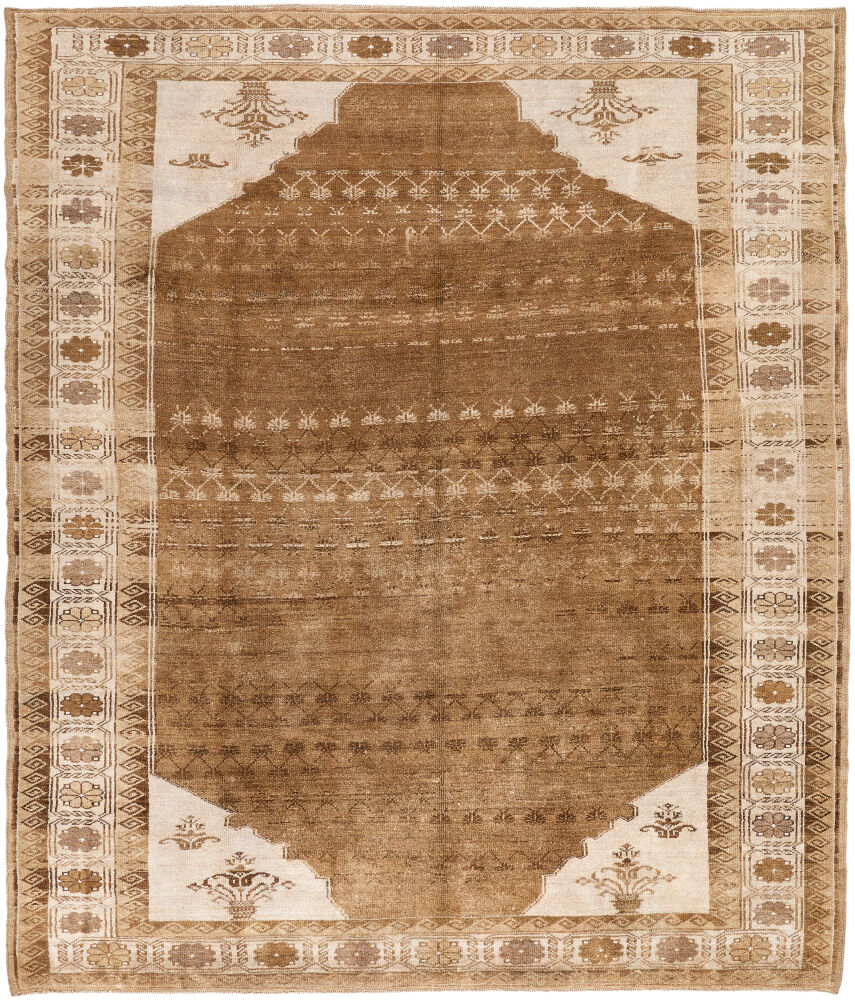 Antique One of a Kind Handmade Rug, by Surya, 9'8" length x 8'2" width