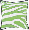 Zebra Accent Pillow, Decorative Pillow by Surya, 20" length x 20" width thumbnail