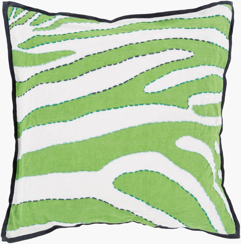 Zebra Accent Pillow, Decorative Pillow by Surya, 20" length x 20" width