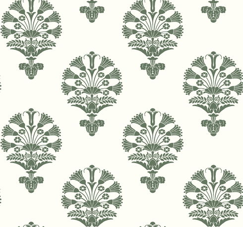 Luxor Green Wallpaper