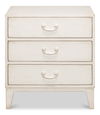 Willow 3 Drawer Commode, Antique White thumbnail 1