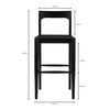 Owing Barstool Black, Counter & Bar Stool by Moe's Home, 19.5" width x 42" height x 20" depth thumbnail 7