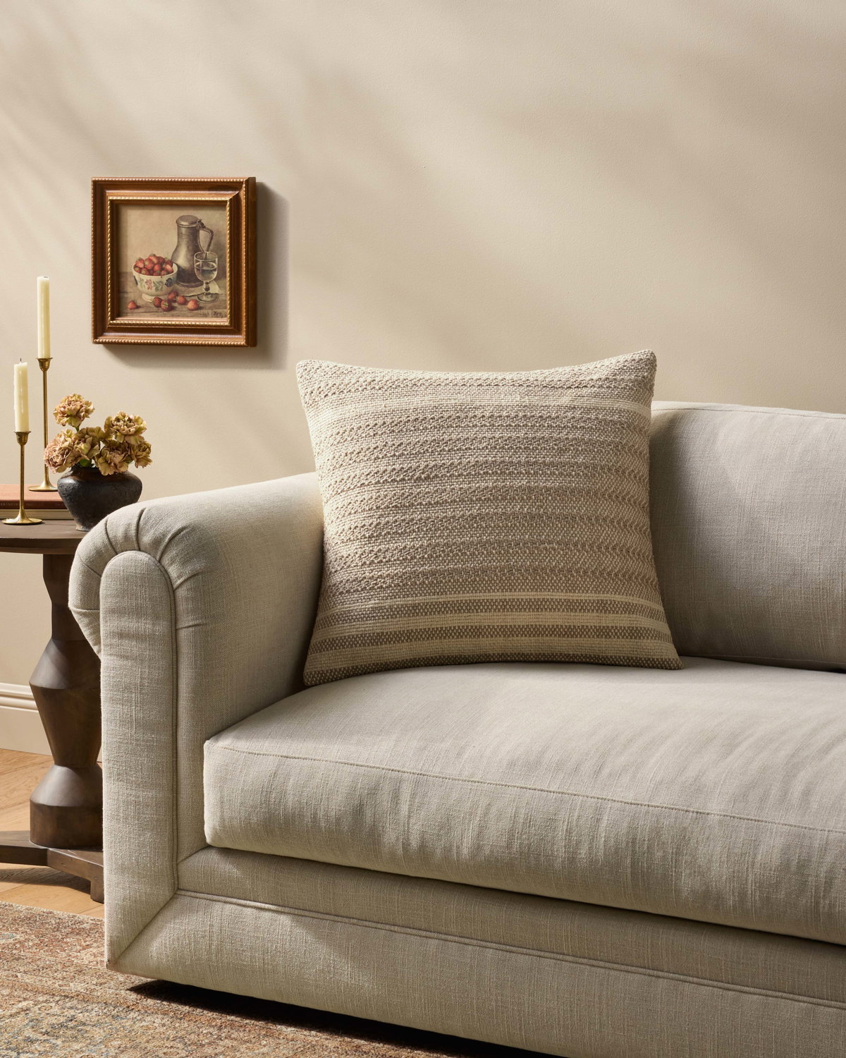Amber Lewis x Loloi Blair Pillow, Decorative Pillow, 22" length x 22" width View 2