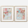 A Touch Of Blush And Rosewood Fences Art Set/2, Painting by Uttermost, 27.62" width x 33.62" height x 1.5" depth thumbnail 1