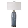 Vicente Slate Blue Table Lamp, by Uttermost, 18" width x 33.5" height x 18" depth thumbnail 1
