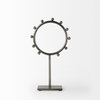 Elio  Small Studded hoop object, Decorative Object by Mercana, 7.48" length x 2.95" width x 13.19" height thumbnail 2