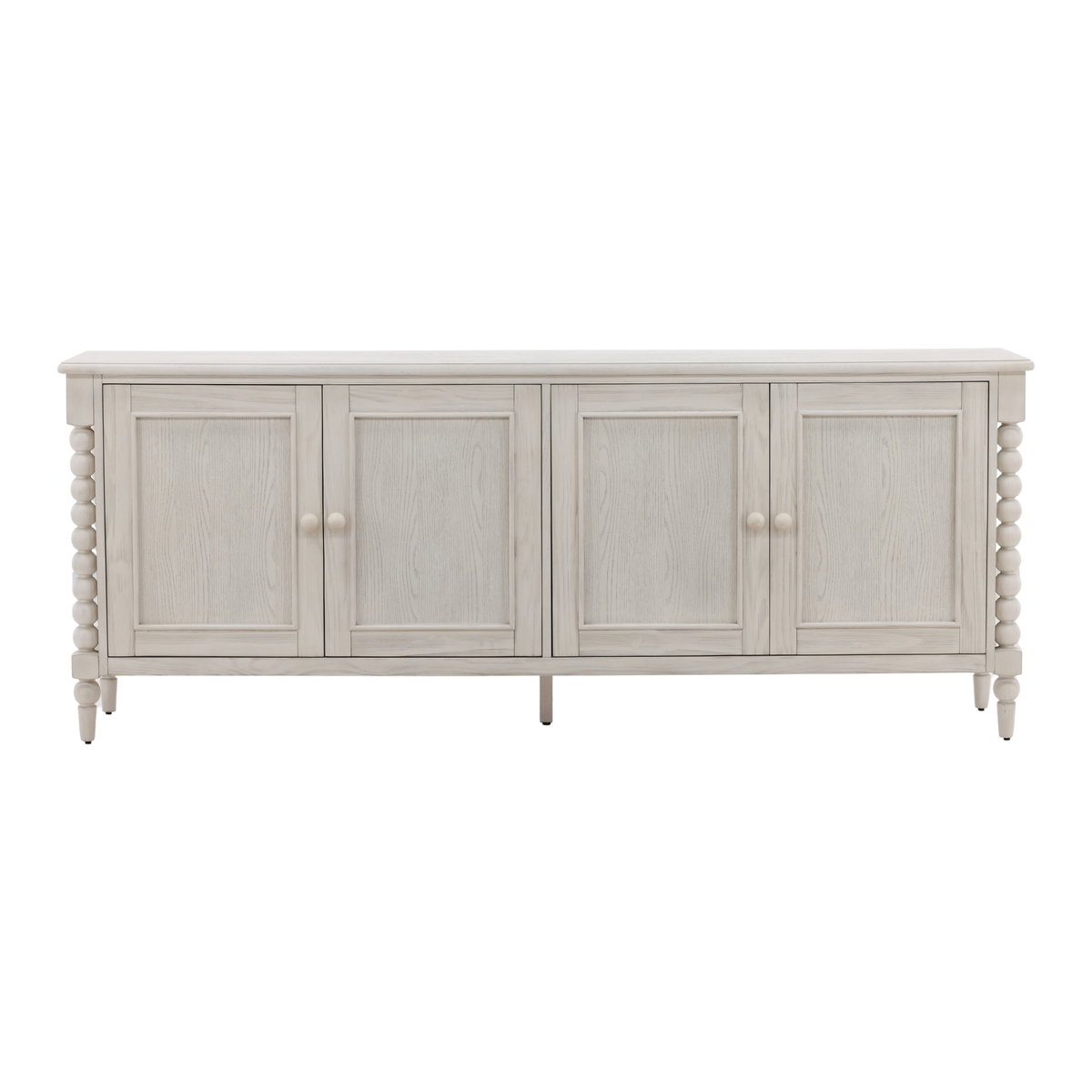 Marcellina Sideboard Whitewash, Sideboards & Buffet by Dovetail, 84" width x 33" height x 18" depth View 2