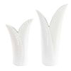 Leafscape White Vases Set/2, Decorative by Uttermost, 7.75" width x 15" height x 5.94" depth thumbnail 4