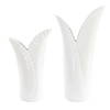 Leafscape White Vases Set/2, by Uttermost, 7.75" width x 15" height x 5.94" depth thumbnail 4