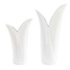 Leafscape White Vases Set/2, by Uttermost, 7.75" width x 15" height x 5.94" depth thumbnail 4