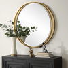Rhodes Gold Round Mirror, by Uttermost, 36" width x 36" height x 1.25" depth thumbnail 4