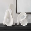 Silent Wave White Sculptures Set/2, Decorative by Uttermost, 8.75" width x 15" height x 7.5" depth thumbnail 3
